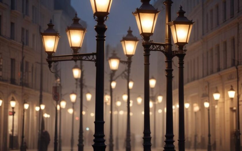 Уличные опоры и светильники: обзор видов конструкций и характеристик