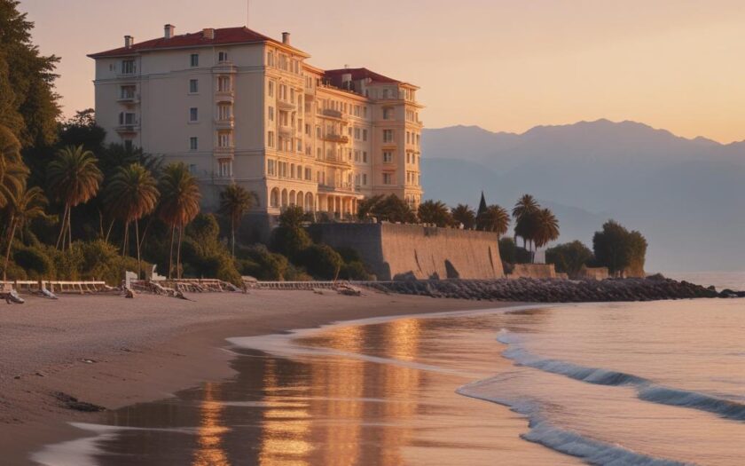 Отель на побережье Абхазии категории четыре звезды